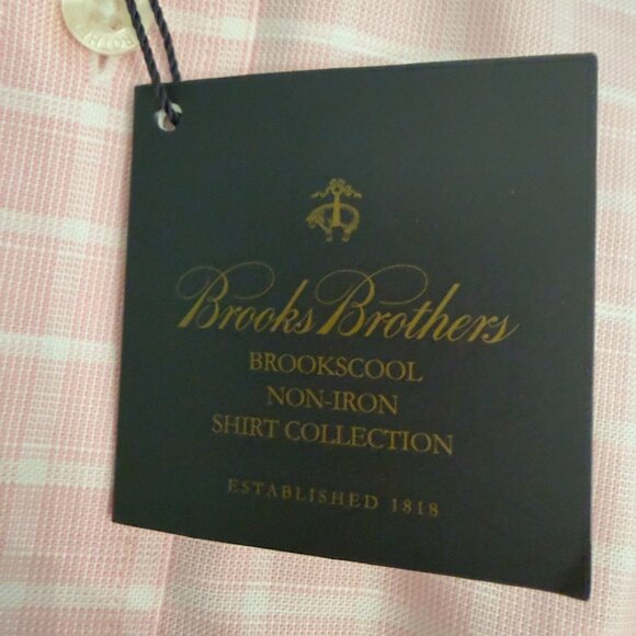 Brooks Brothers Pink Windowpane Check Button-Down Shirt – Size XL - Picture 6 of 14